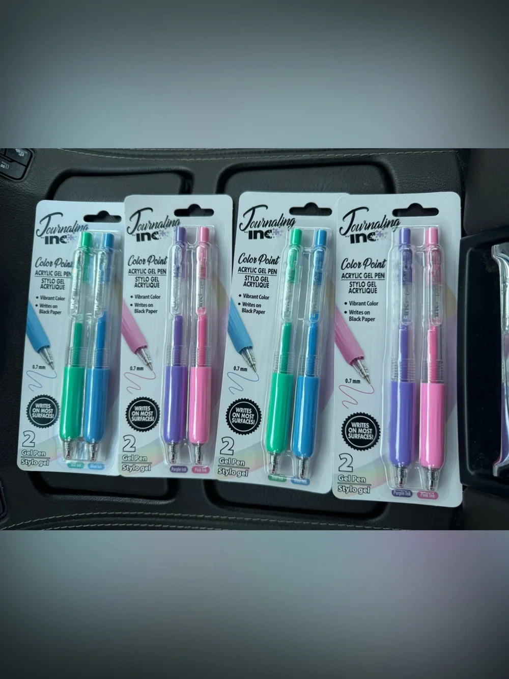 Journaling Inc ColorPoint four 2-Packs Gel Pen Set — Blue, Green, Purple, Pink